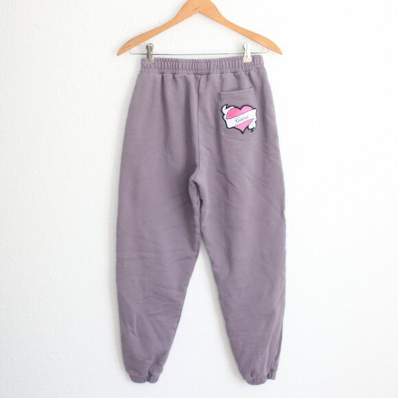 Gym Shark lavendar purple gains patch  sweats sweatpants womens XS - Picture 4 of 7